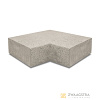 Oud Hollands Traptrede 90° binnenhoek 40x20 Greige