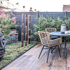 ACO Slimline 100x6x10, Zwart aluminium rooster
