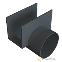 ACO Slimline Zij-uitloop ø80mm