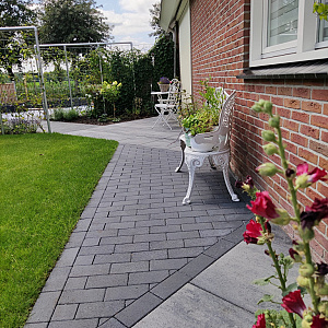 Patio Betonklinker 21x10.5x6 Black TOP