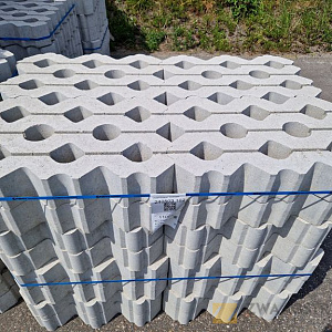 Grasbetontegel Vlak 40x60x12 Grijs (VE)