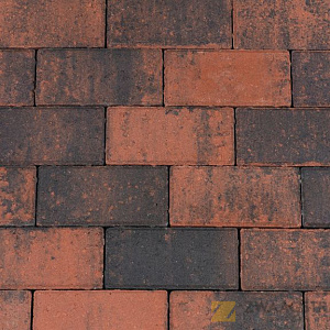 Trendline Betonklinker 21x10.5x6 Rood/Zwart