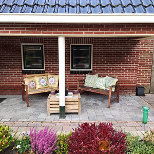 Stonique Trommel 20x30x6 Grijs/Zwart
