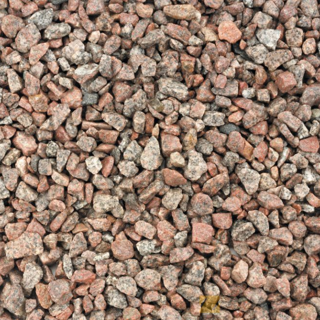 Granietsplit Rood 8-16mm, Bigbag 1400kg.