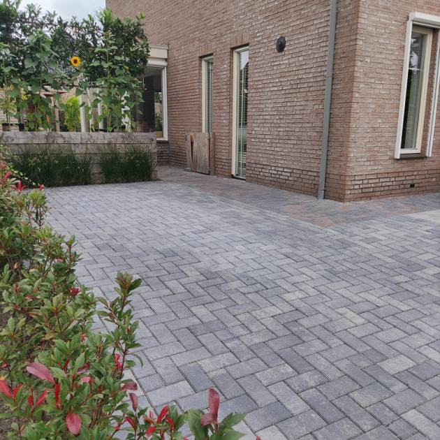 Trendline Betonklinker 21x10.5x8 Grijs/Zwart