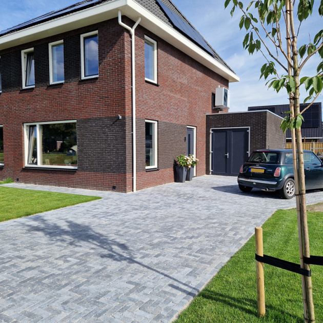 Stonique Trommel Dikformaat 21x7x6 Grijs/Zwart