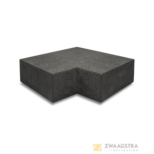 Oud Hollands Traptrede 90° binnenhoek 37x15 Carbon