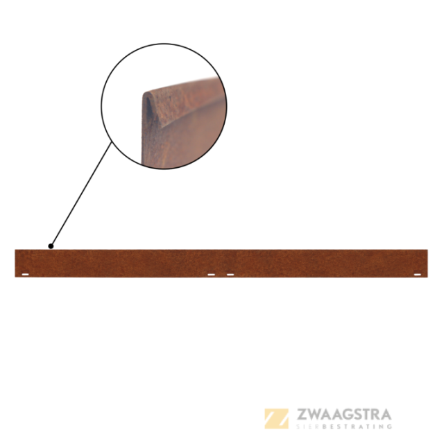 Mevosteel Rolled Top Pro Kantopsluiting, 225x15cm (incl. 2 spies)