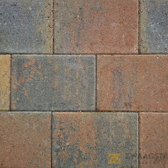 Straksteen (facet) 20x30x6 Oud Bruin