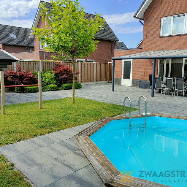 Patio Square 60x60x4 Nero/Grey