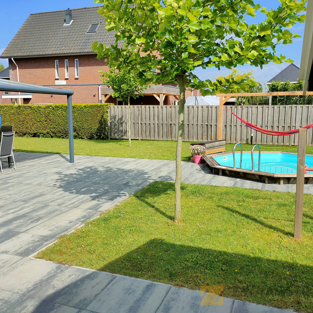 Patio Square 60x60x4 Nero/Grey